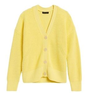 Chunky Ribbed Cardigan Sweater